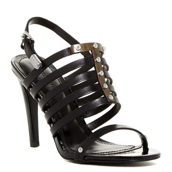 Anthropologie Shoes - DIESEL Aila Heel Caged Sandal Strappy Leather NEW